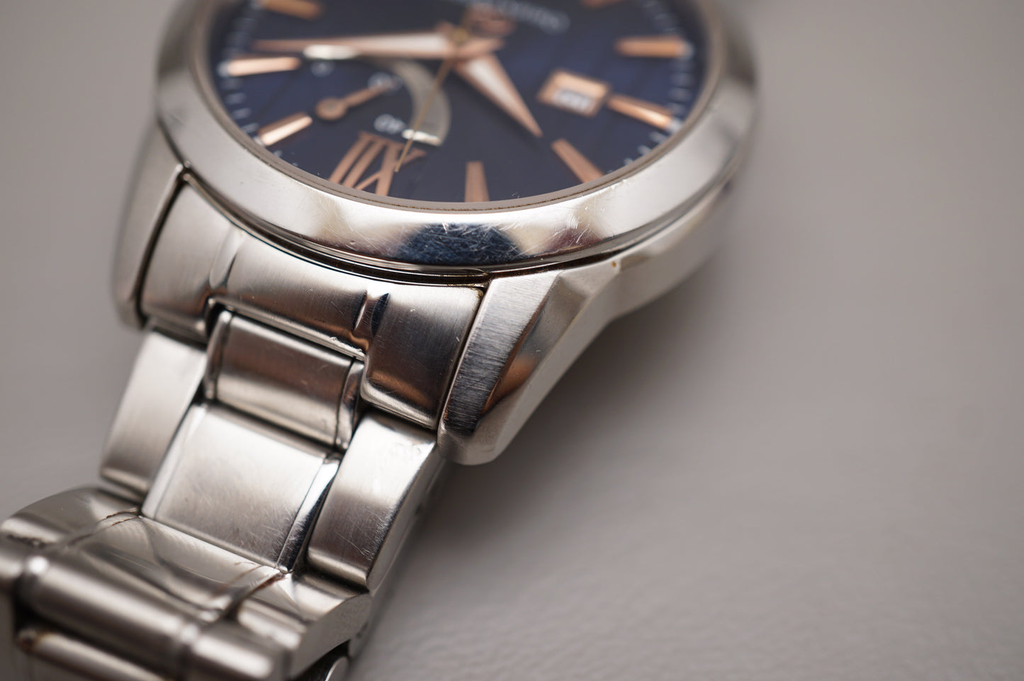 Orient Star WZ0351EL Blue Dial Rose Indices Power Reserve JDM Automatic Watch