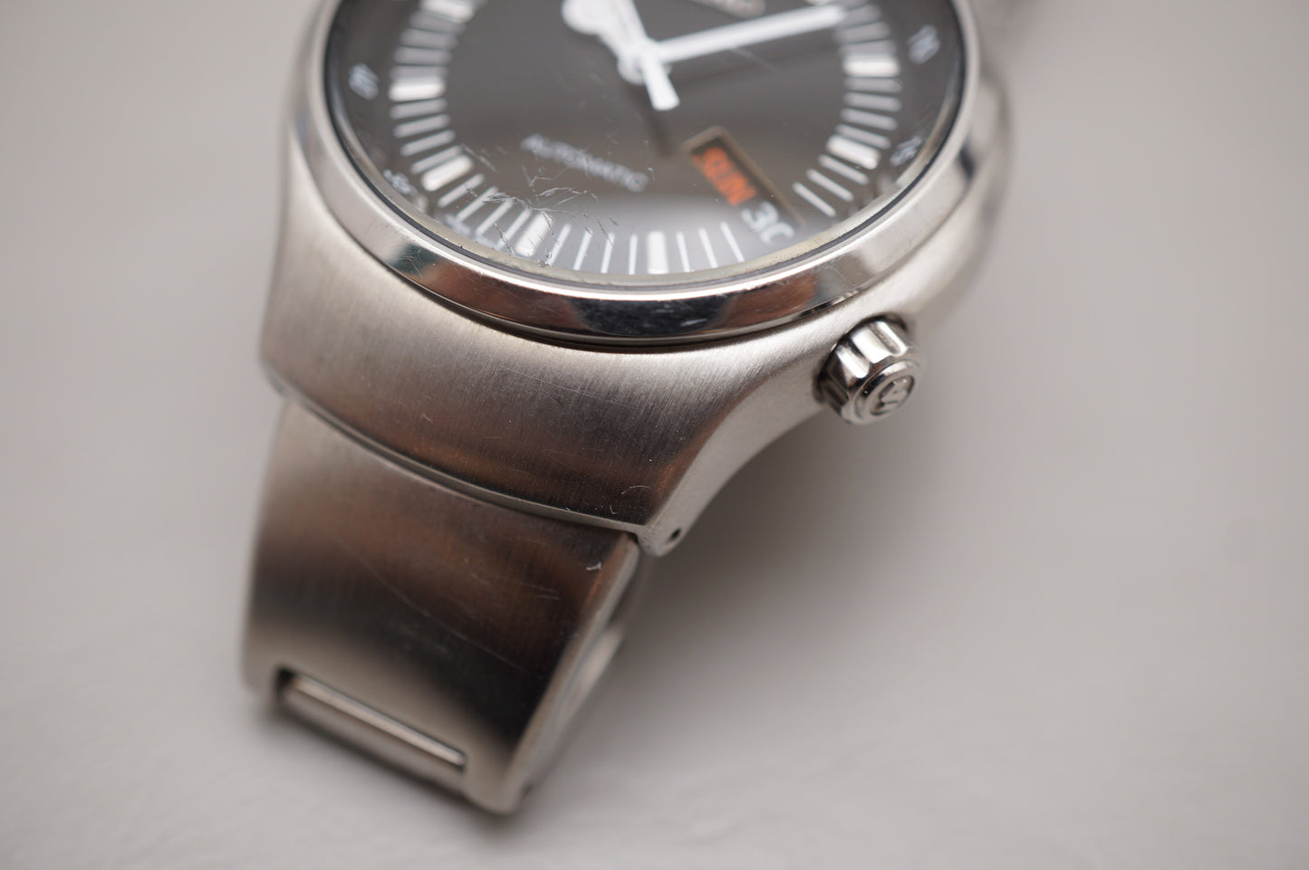 Rare Seiko S-Wave 7S26-013A Black Dial Mercedes Hands Automatic Watch JDM