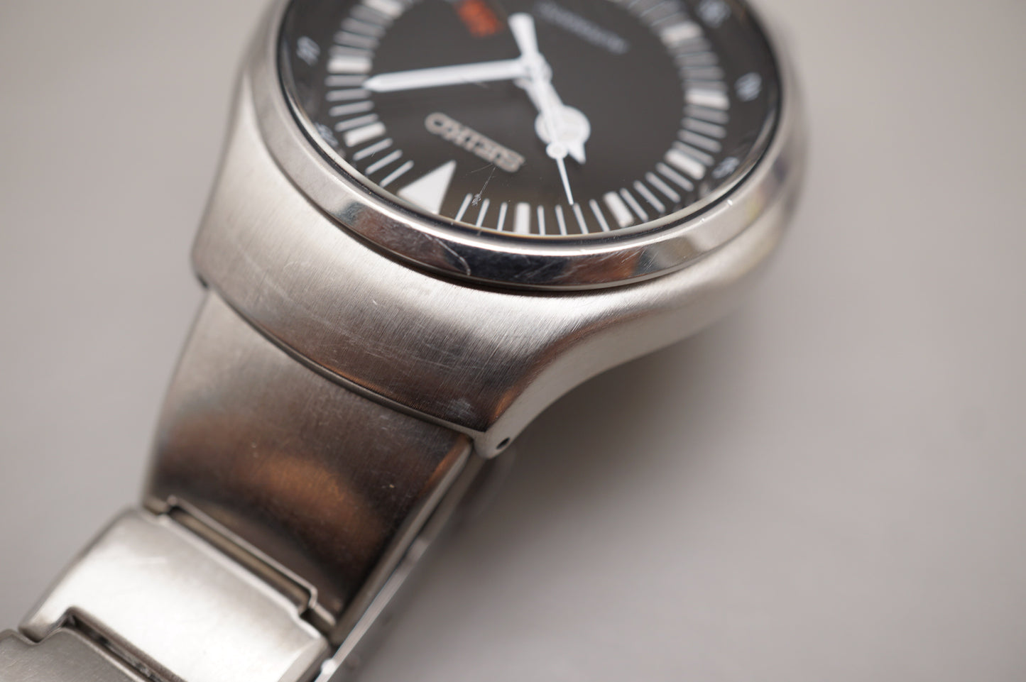 Rare Seiko S-Wave 7S26-013A Black Dial Mercedes Hands Automatic Watch JDM