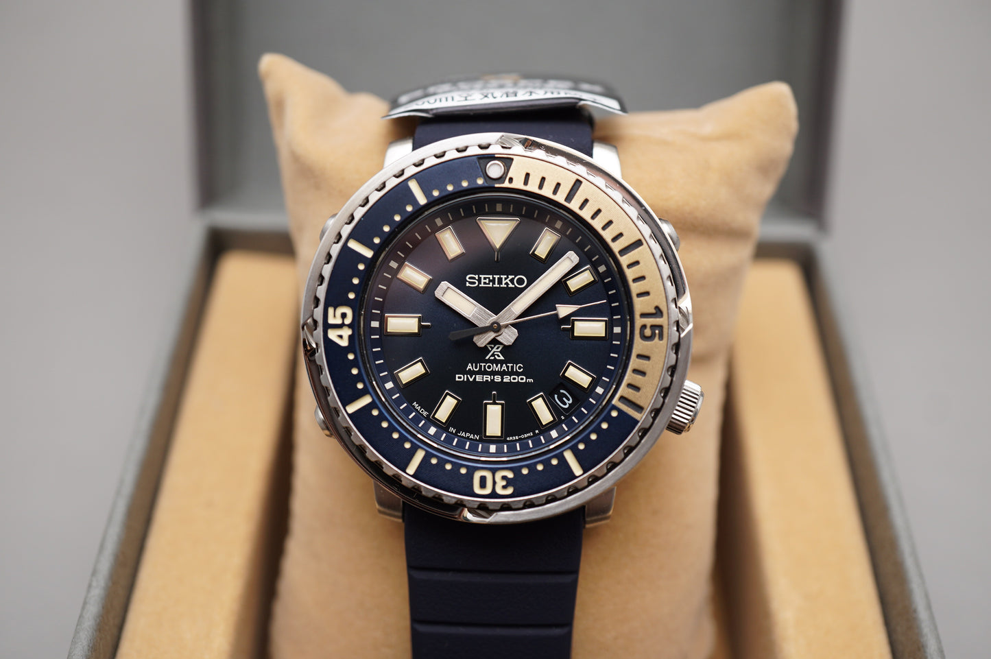 Unworn Seiko Prospex SBDY073 4R35 Street Series Mini Tuna Automatic Watch