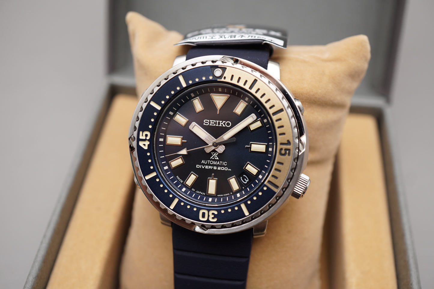 Unworn Seiko Prospex SBDY073 4R35 Street Series Mini Tuna Automatic Watch