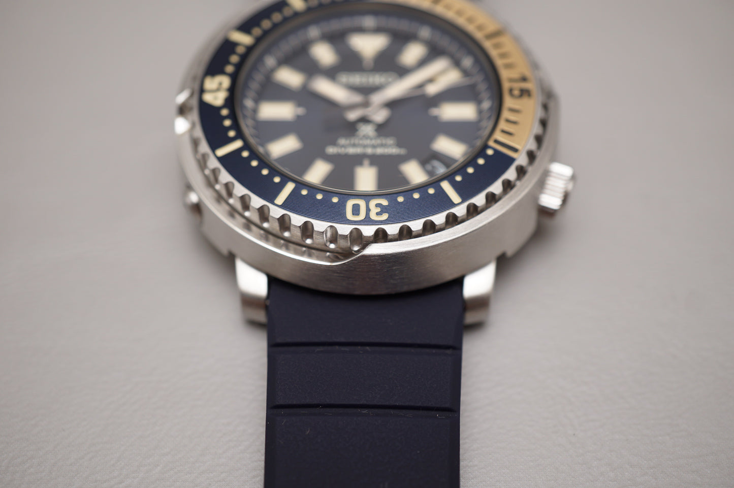 Unworn Seiko Prospex SBDY073 4R35 Street Series Mini Tuna Automatic Watch