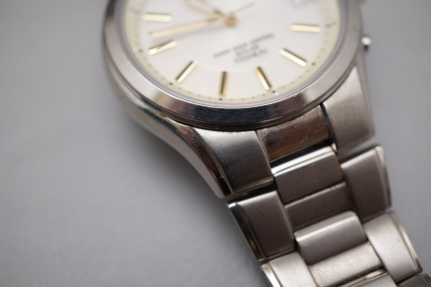 Seiko SBTM119 7B42 Titanium Radio Wave Solar Quartz Titanium JDM Watch READ