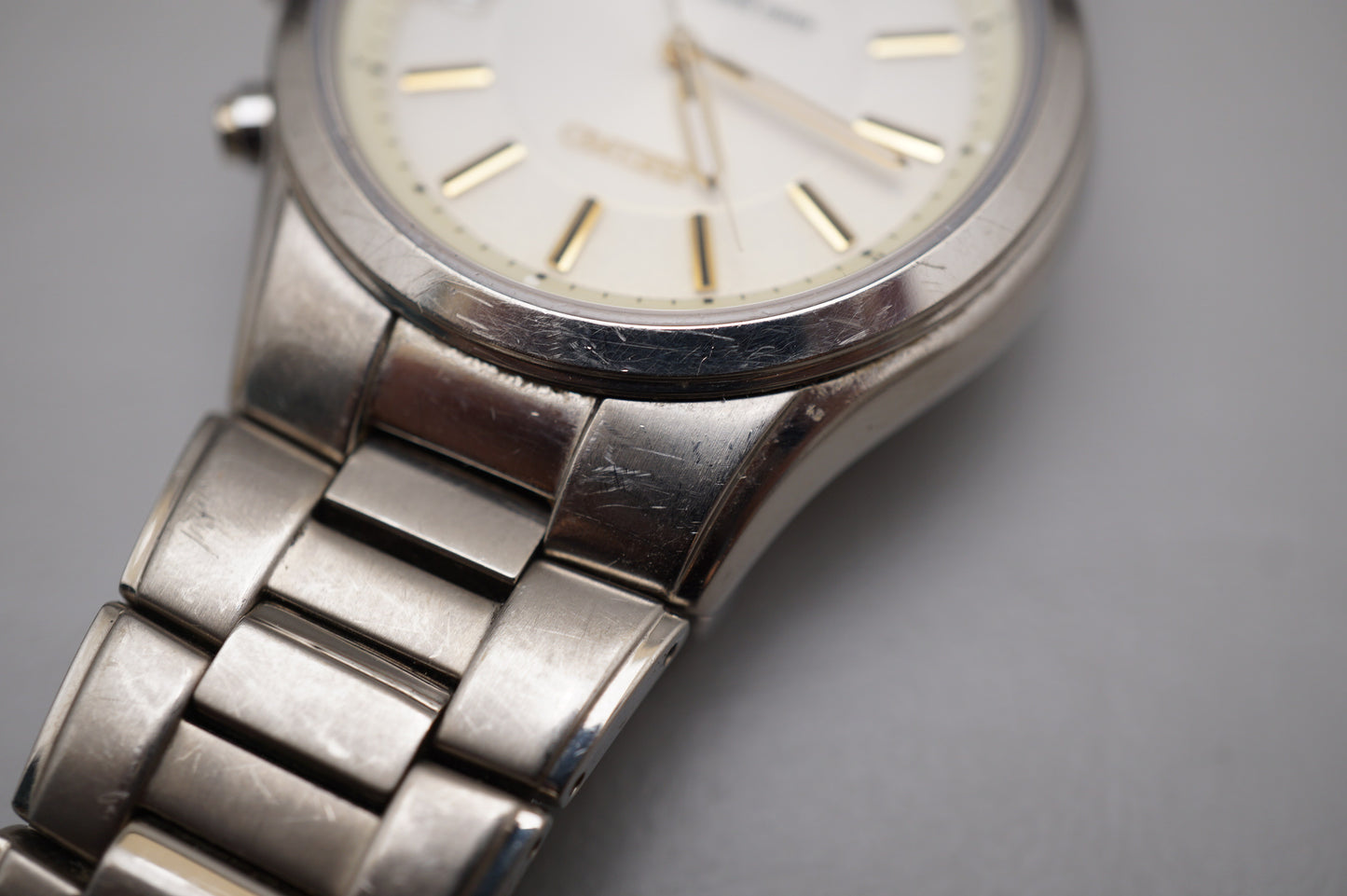 Seiko SBTM119 7B42 Titanium Radio Wave Solar Quartz Titanium JDM Watch READ