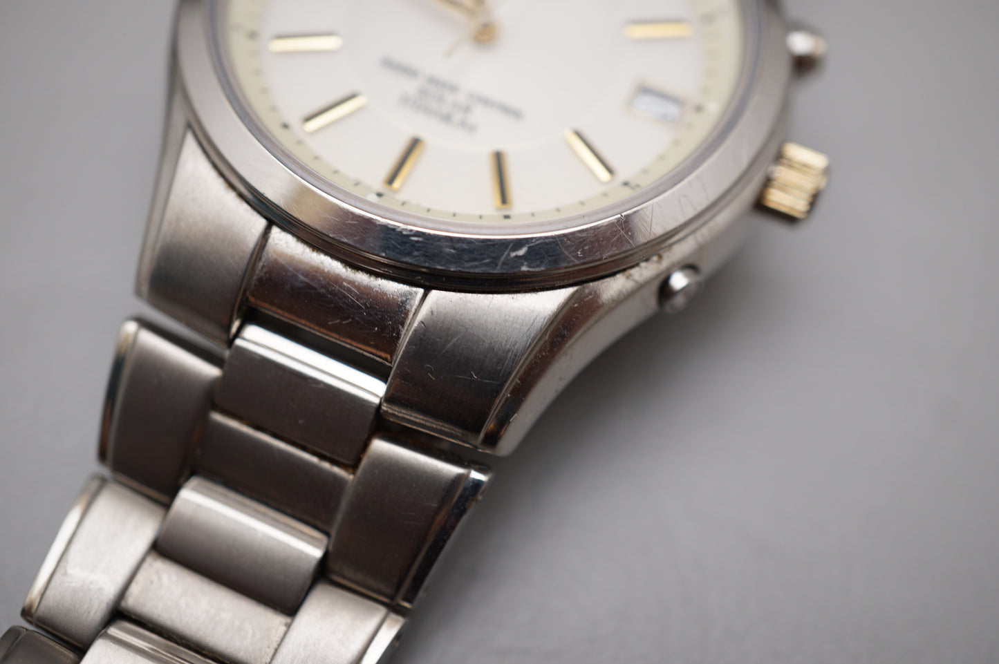 Seiko SBTM119 7B42 Champagne Titanium Radio Wave Solar Quartz Titanium JDM Watch