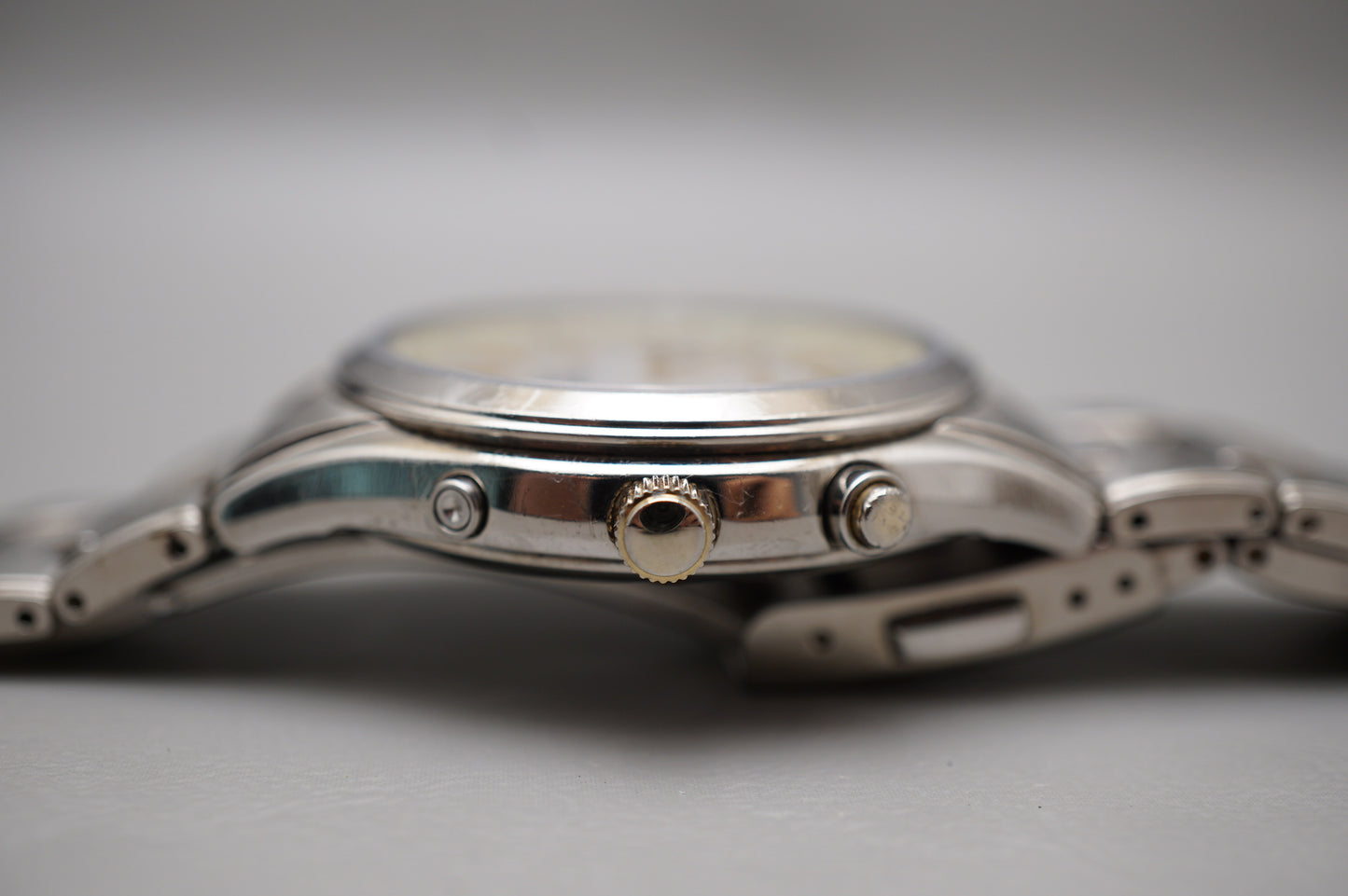 Seiko SBTM119 7B42 Titanium Radio Wave Solar Quartz Titanium JDM Watch READ