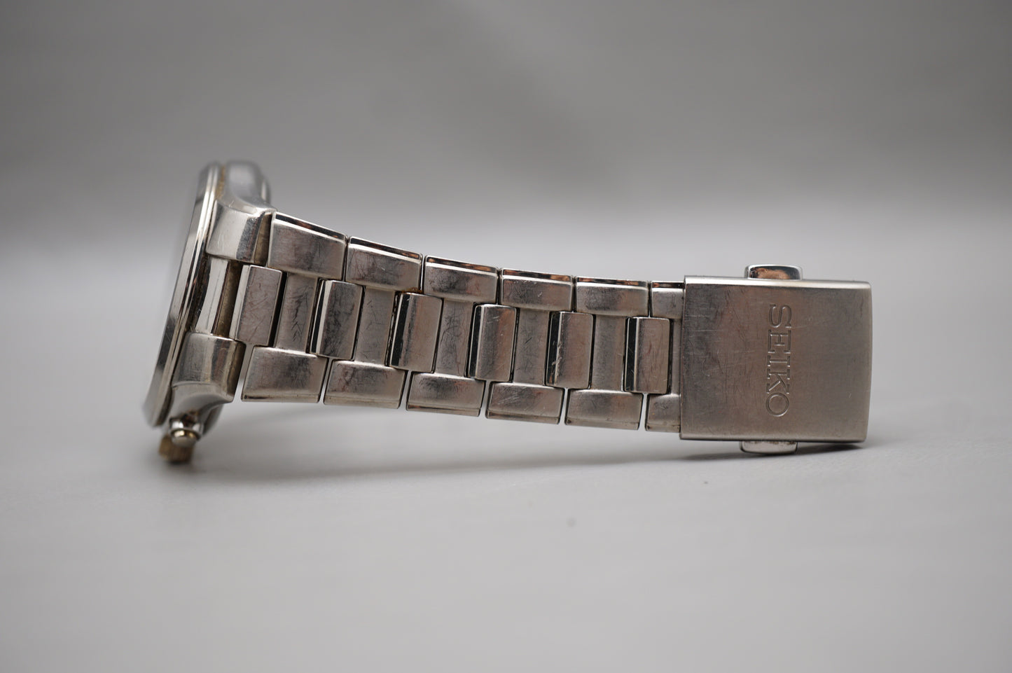 Seiko SBTM119 7B42 Titanium Radio Wave Solar Quartz Titanium JDM Watch READ