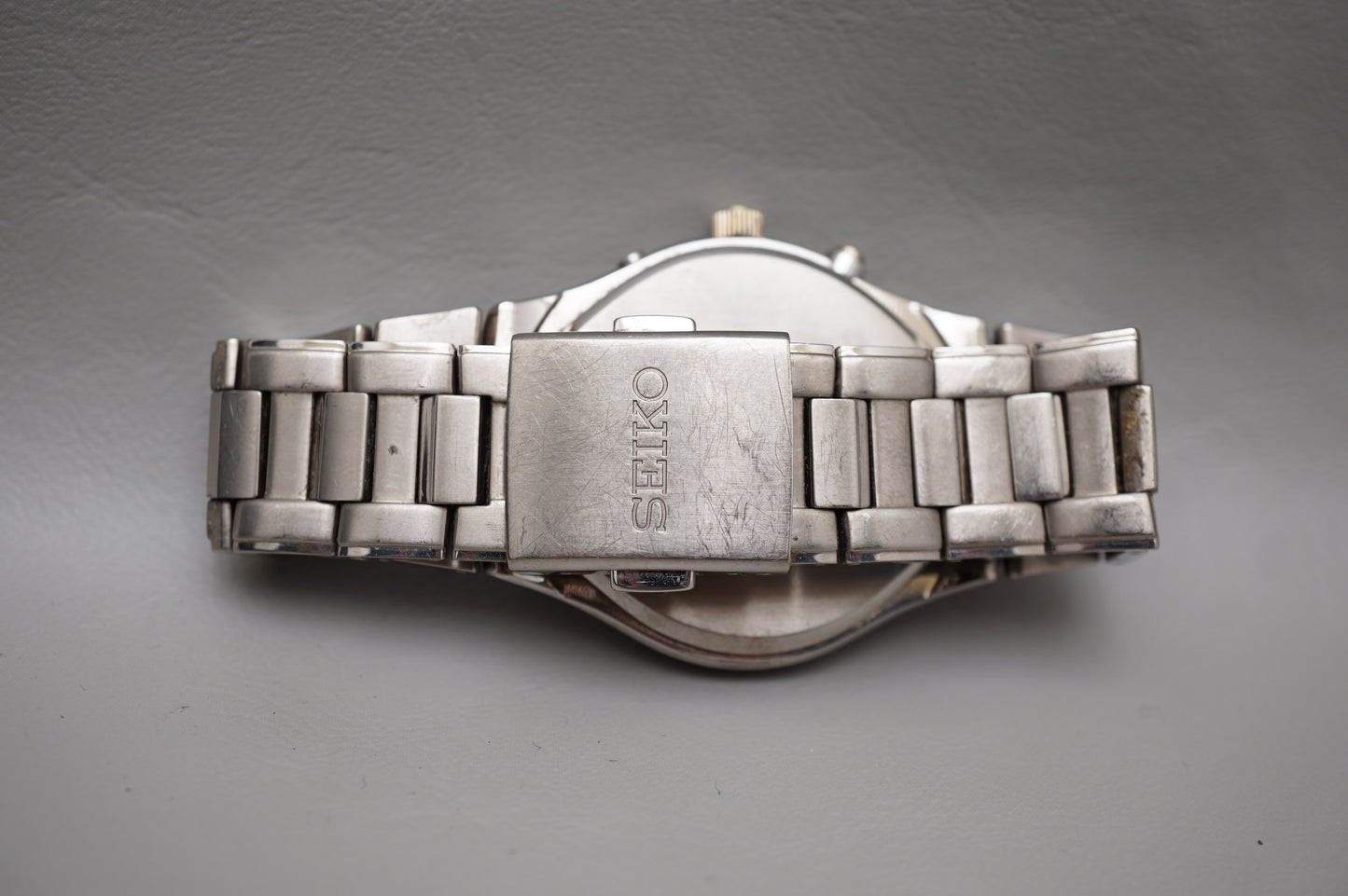 Seiko SBTM119 7B42 Titanium Radio Wave Solar Quartz Titanium JDM Watch READ