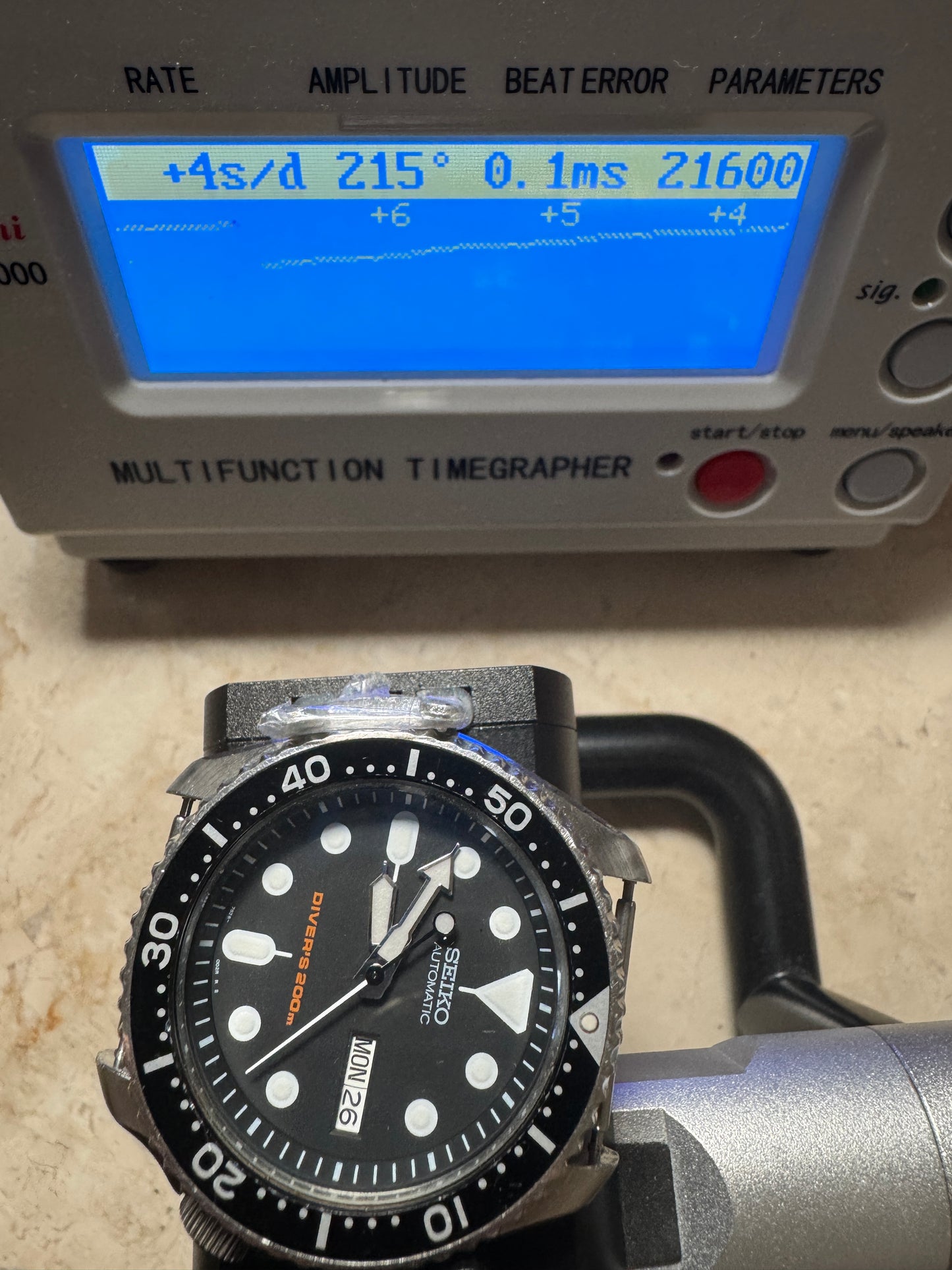 Seiko SKX007 7S26 Black Dial Divers 200M Automatic Watch Original Condition