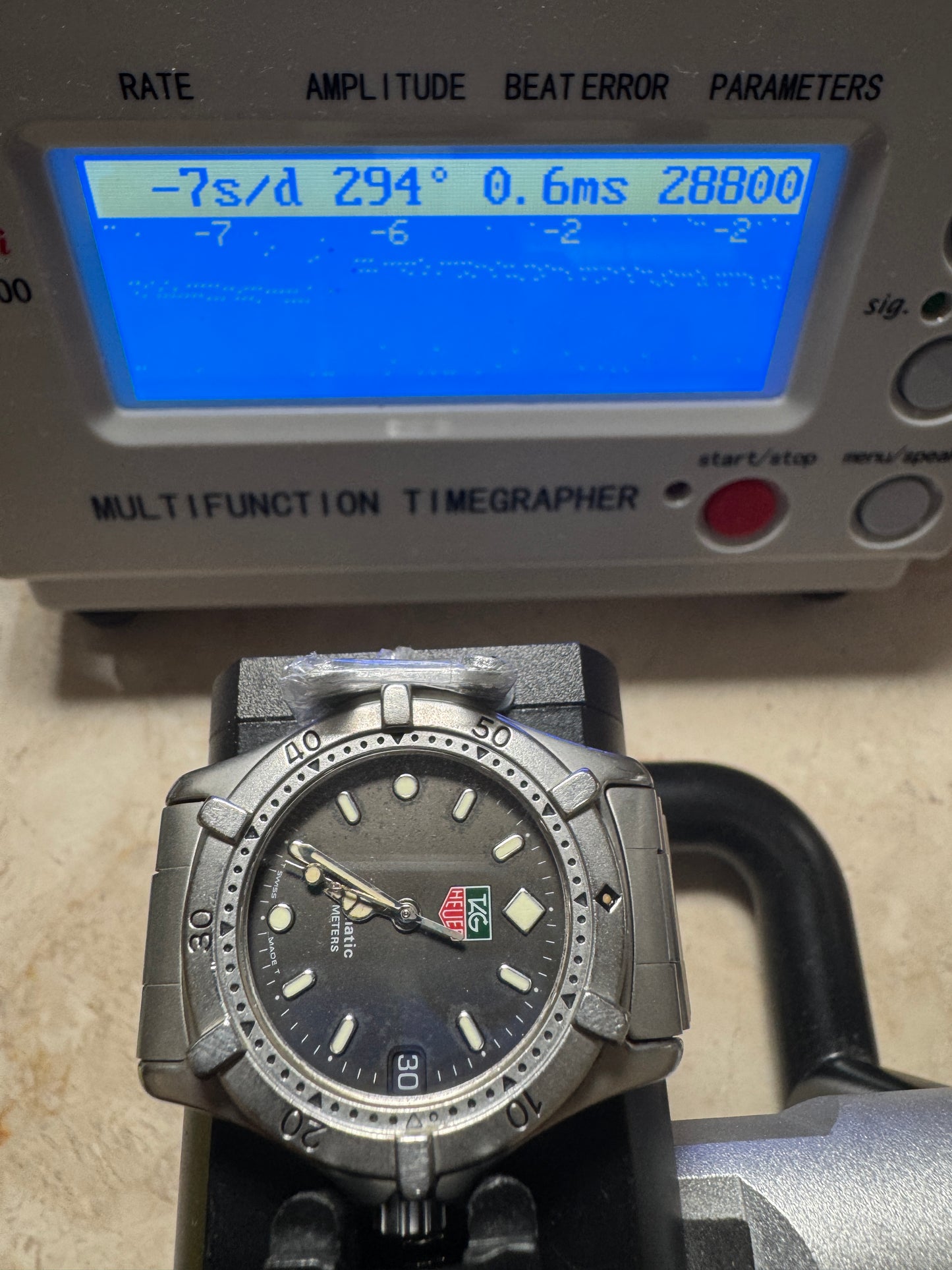 Vintage Tag Heuer 2000 669.213F Black Dial 200M Automatic Watch