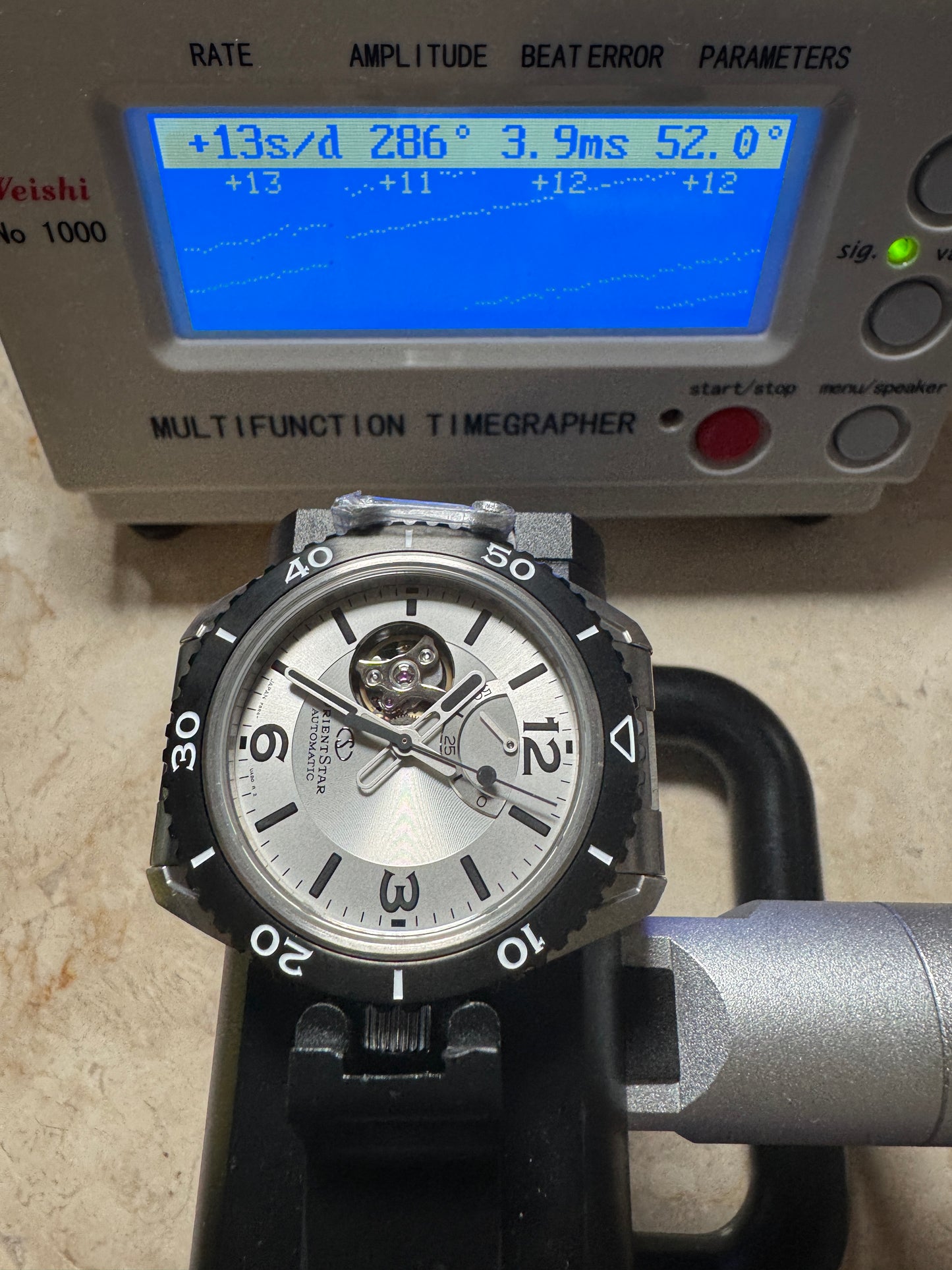 Orient Star RK-AT0107S Open Heart Power Reserve Divers Automatic Watch JDM White