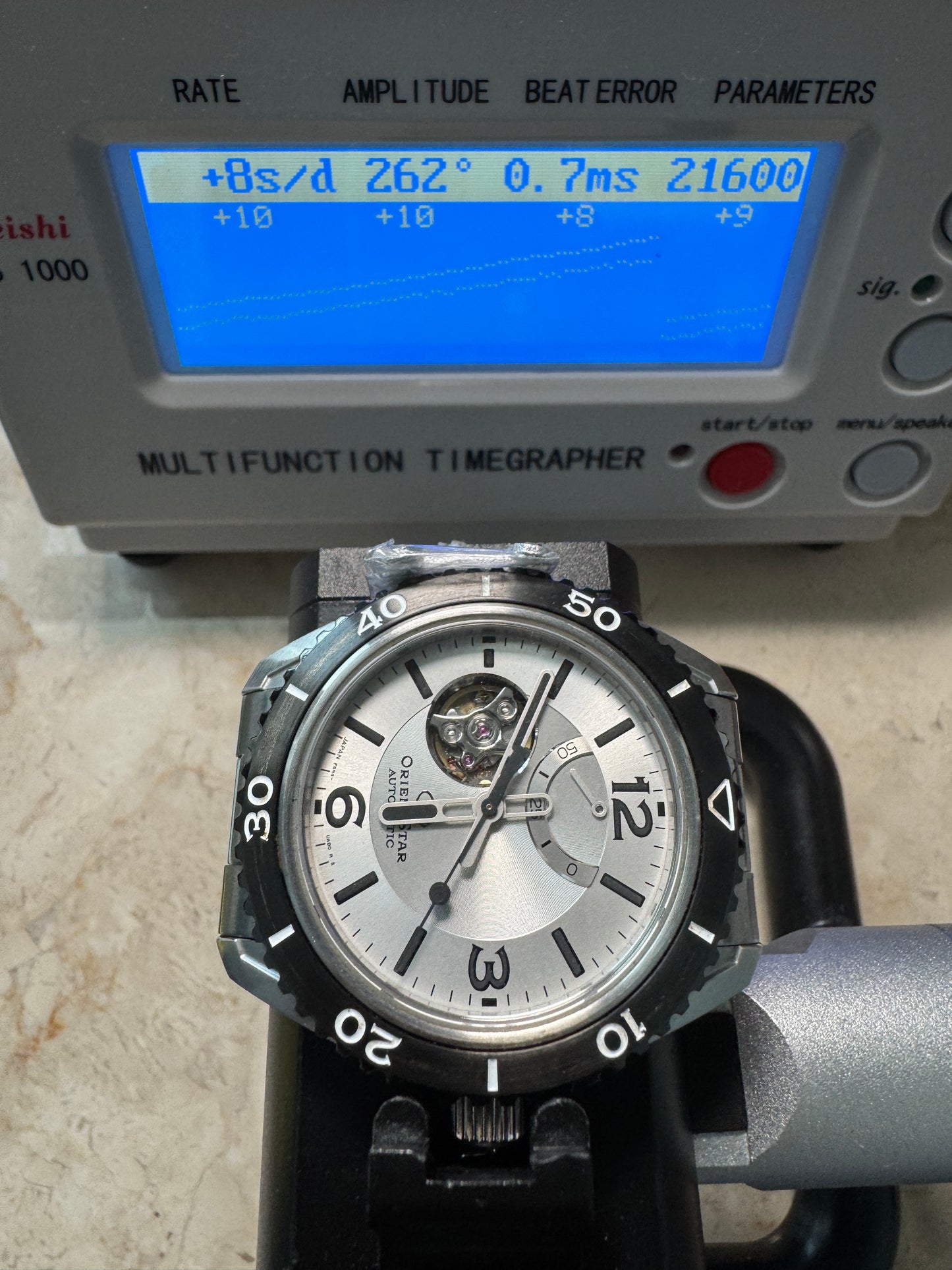 Orient Star RK-AT0107S Open Heart Power Reserve Divers Automatic Watch
