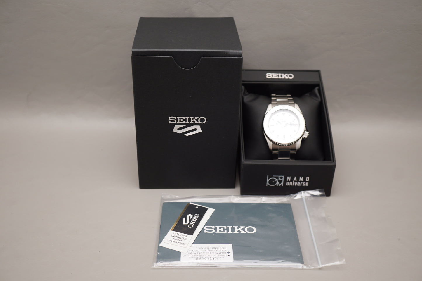 Seiko 5 Sports SBSA273 4R36 Nano Universe Silver Limited JDM Automatic Watch