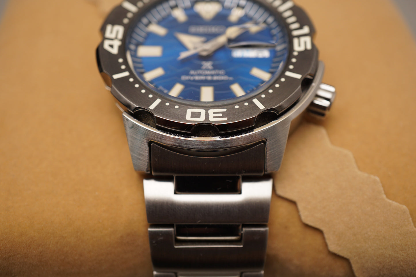 Seiko Prospex SBDY045 4R36 Save The Ocean Blue Monster Automatic Watch