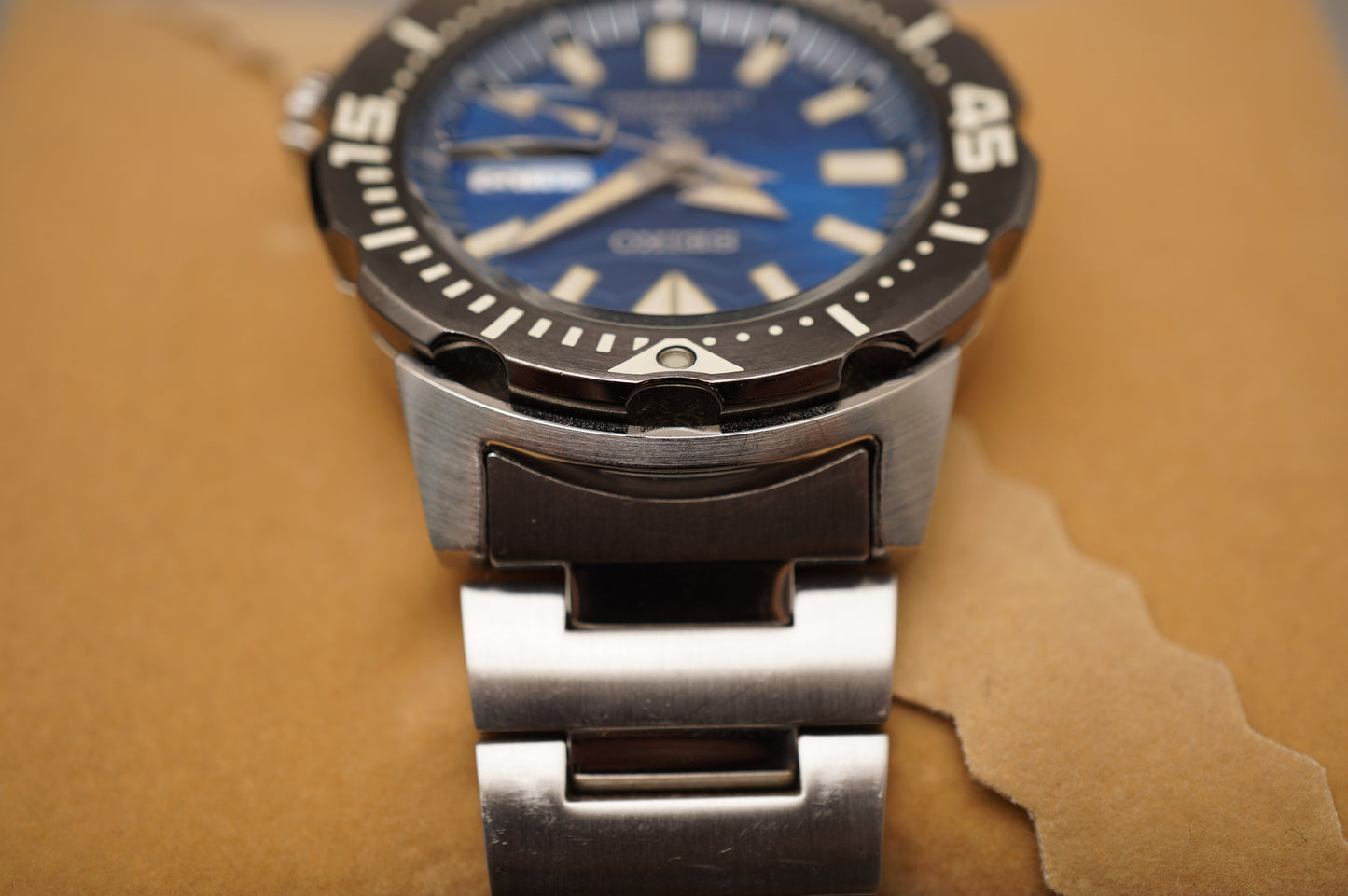 Seiko Prospex SBDY045 4R36 Save The Ocean Blue Monster Automatic Watch