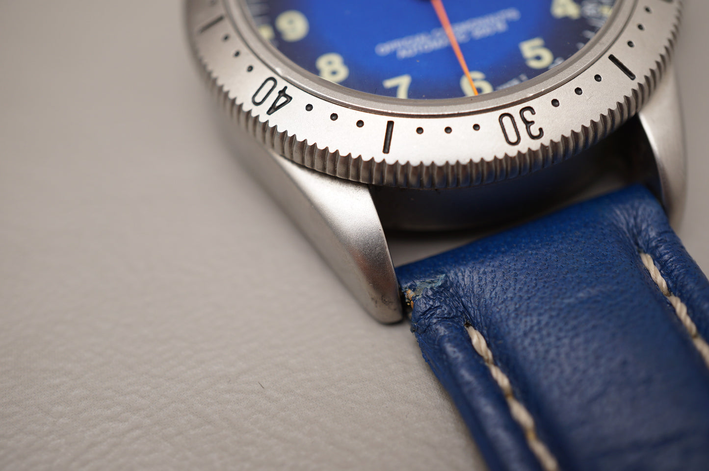 Vintage Fortis 610.22.158.1 Official Cosmonauts Blue Fume Dial Automatic Watch