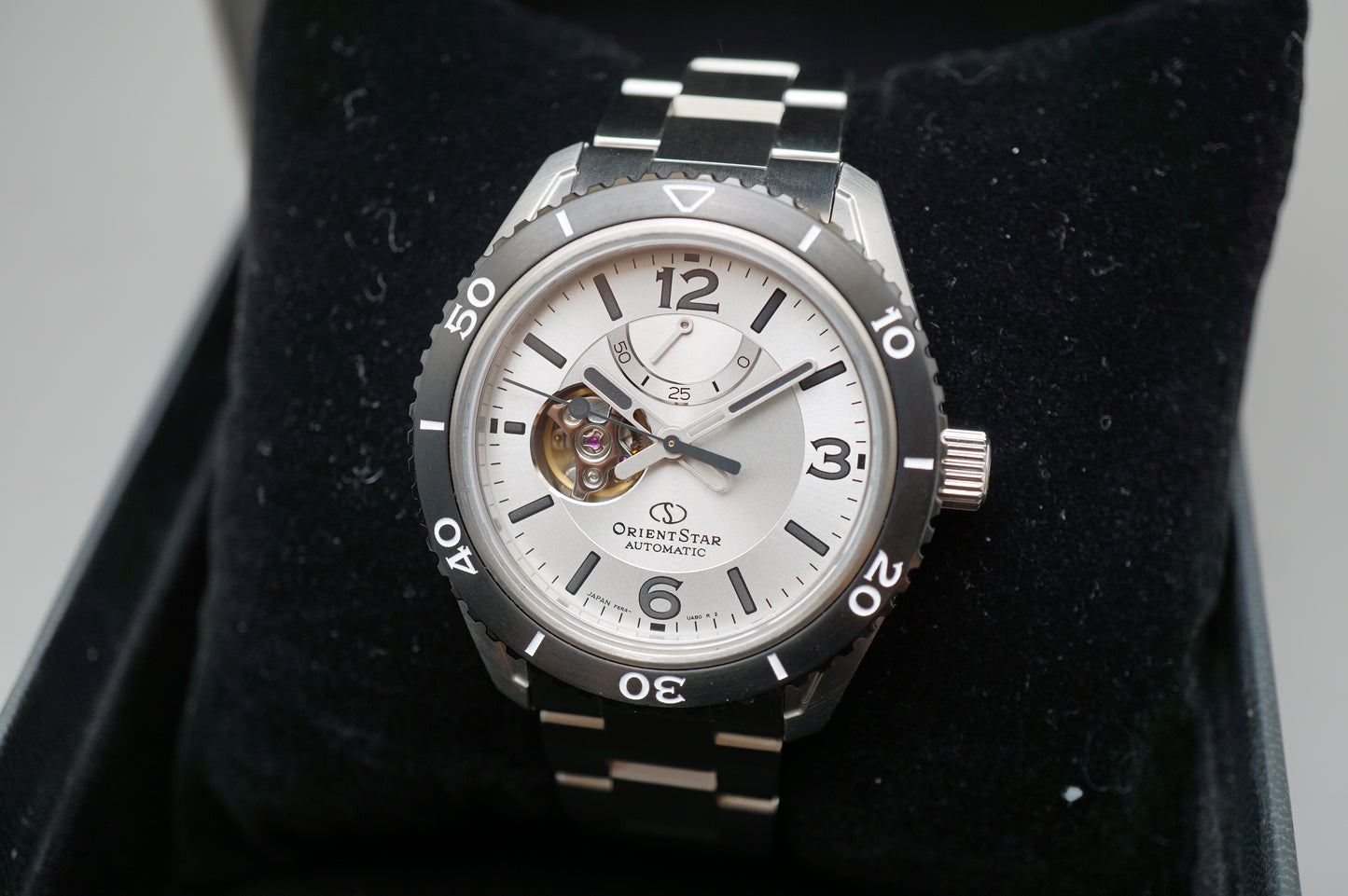 Orient Star RK-AT0107S Open Heart Power Reserve Divers Automatic Watch JDM White