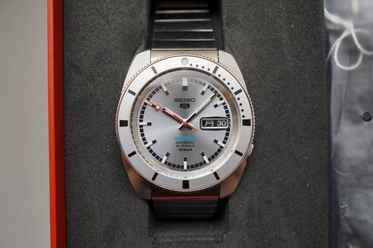 Seiko 5 Sports SBSA269 4R36 Heritage Design Silver Limited Automatic Watch