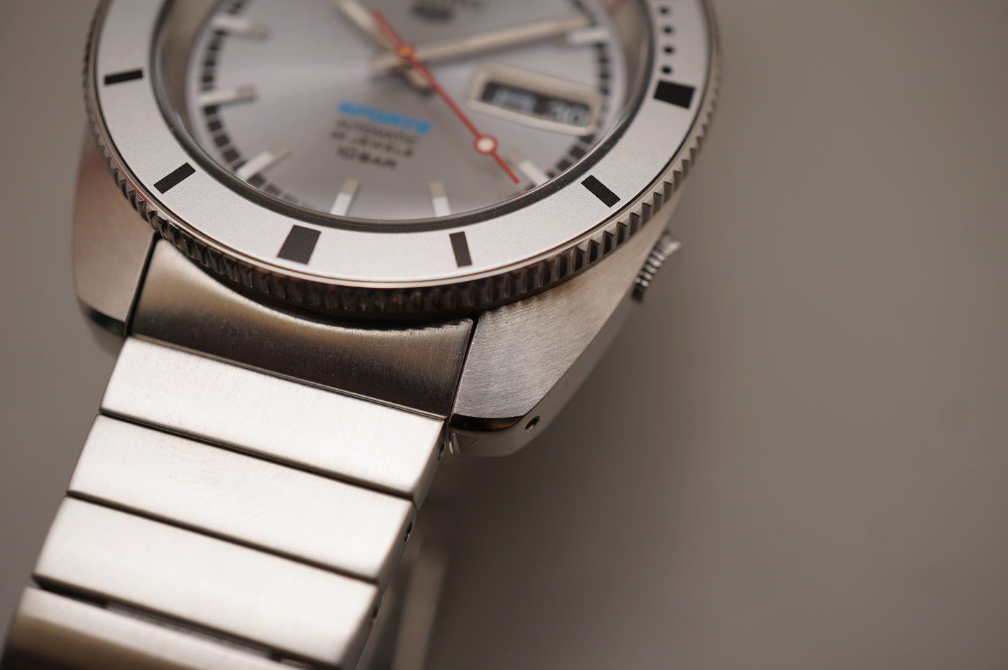 Seiko 5 Sports SBSA269 4R36 Heritage Design Silver Limited Automatic Watch