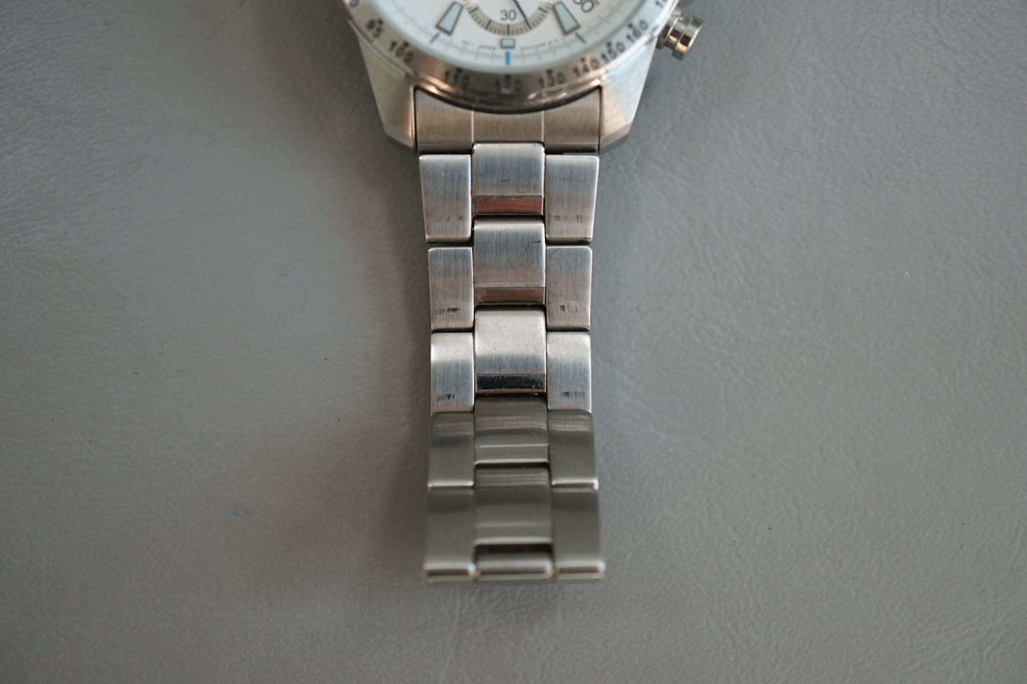 Seiko SSB025P1 6T63 White Dial Chronograph Tachymeter Quartz Watch