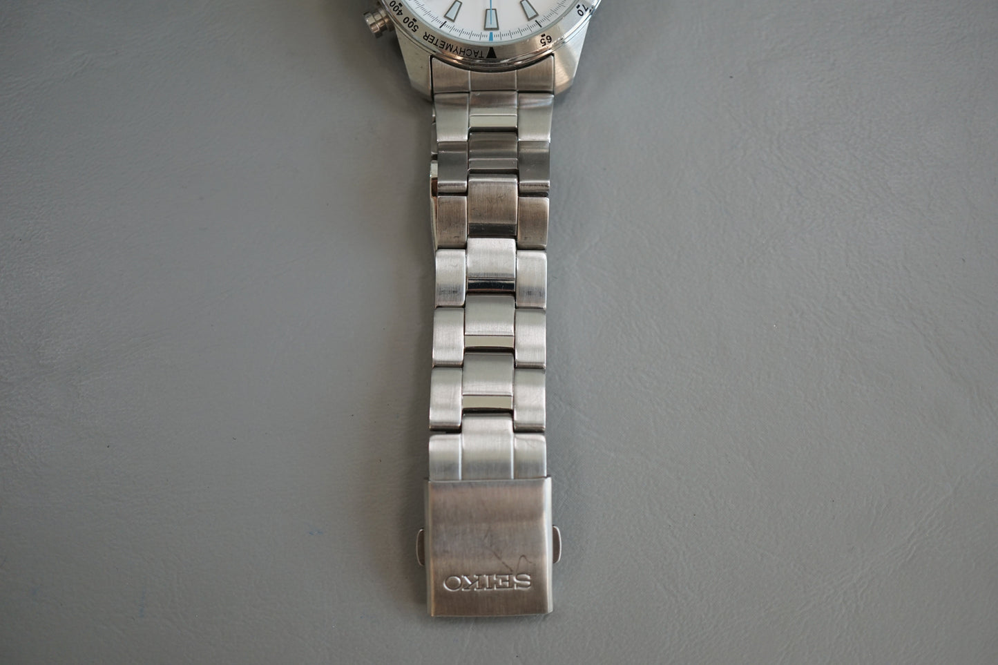 Seiko SSB025P1 6T63 White Dial Chronograph Tachymeter Quartz Watch