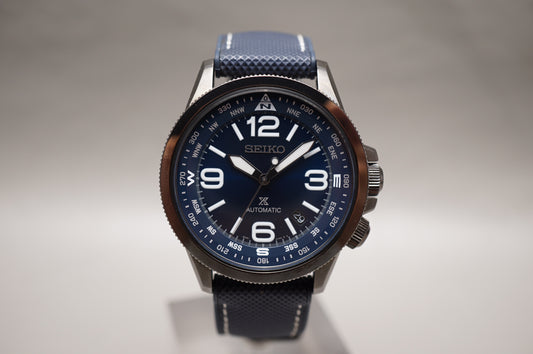 Seiko Prospex SRPC31 4R36 Sunburst Blue Compass Dial Automatic Watch