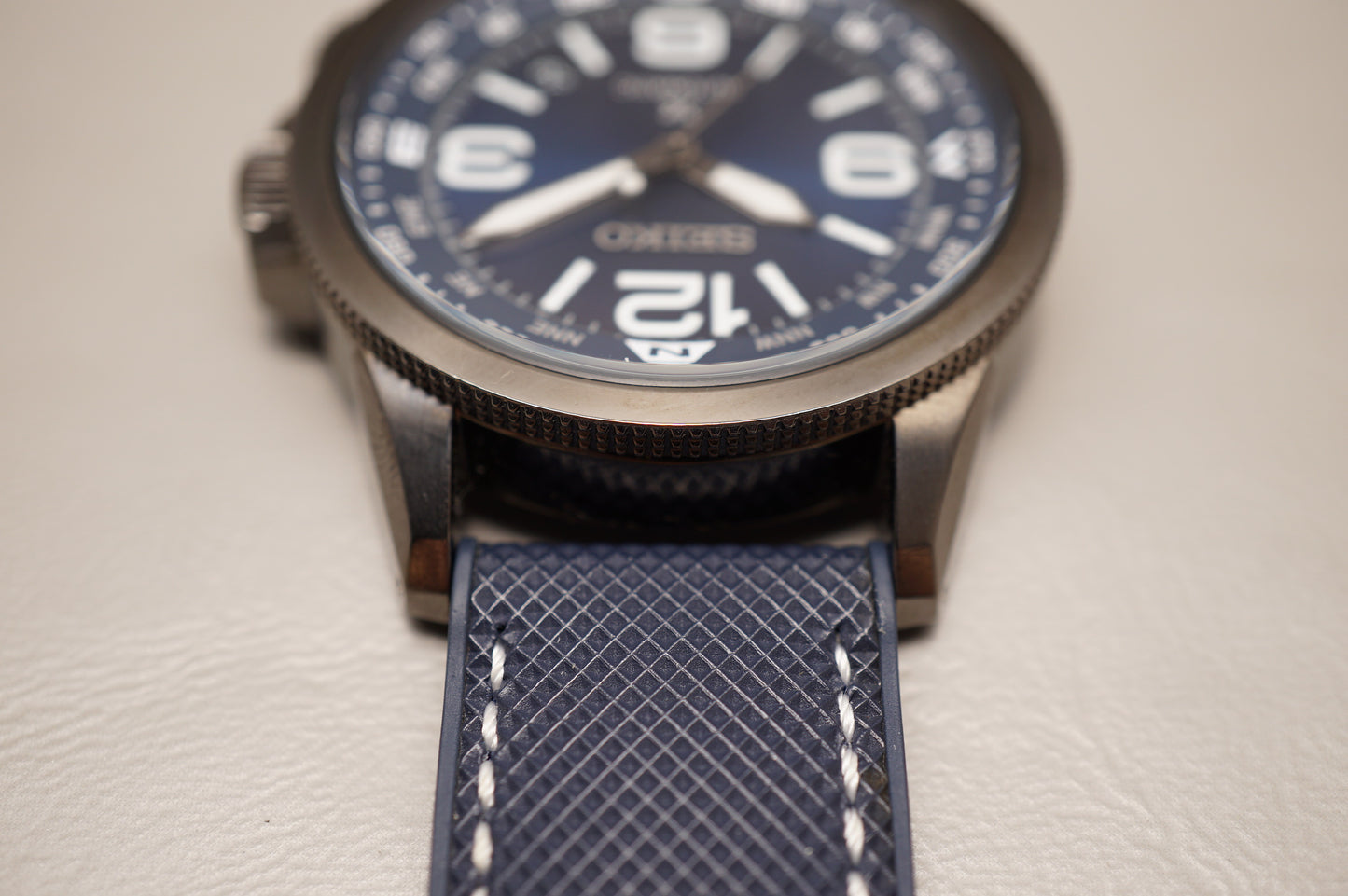 Seiko Prospex SRPC31 4R36 Sunburst Blue Compass Dial Automatic Watch