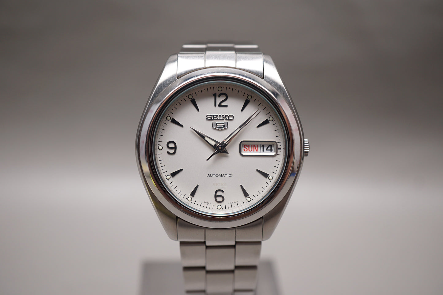 Seiko 5 Sports SNX121 White Numeral Dial 37mm Automatic Watch