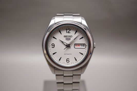 Seiko 5 Sports SNX121 White Numeral Dial 37mm Automatic Watch