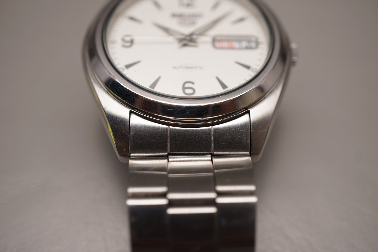 Seiko 5 Sports SNX121 White Numeral Dial 37mm Automatic Watch
