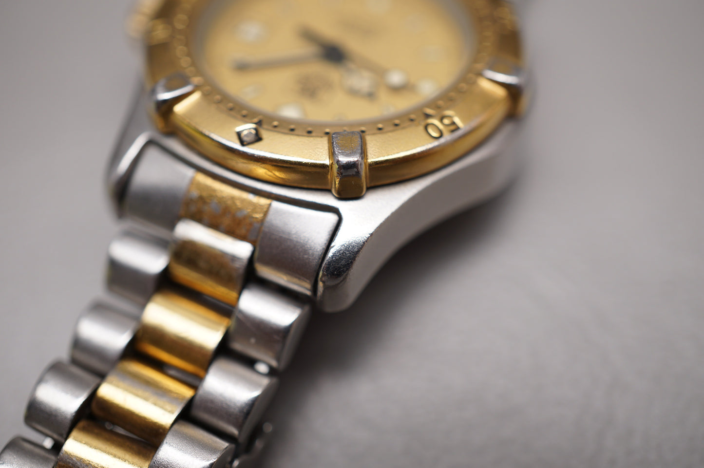 Tag Heuer 2000 964.008 Two Tone Gold Dial Professional Ladies Quartz Watch