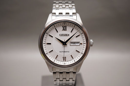 Citizen Collection NY4050-54A Silver Textured Dial Automatic Watch