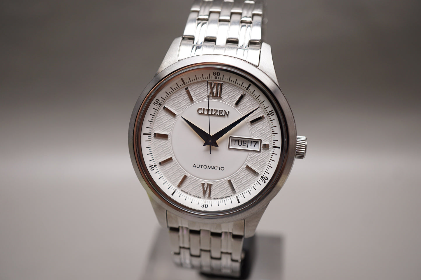 Citizen Collection NY4050-54A Silver Textured Dial Automatic Watch