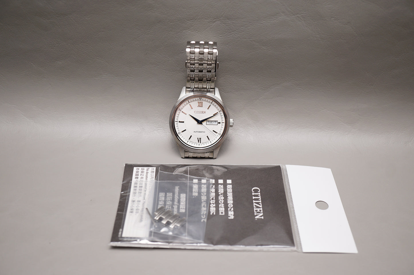 Citizen Collection NY4050-54A Silver Textured Dial Automatic Watch