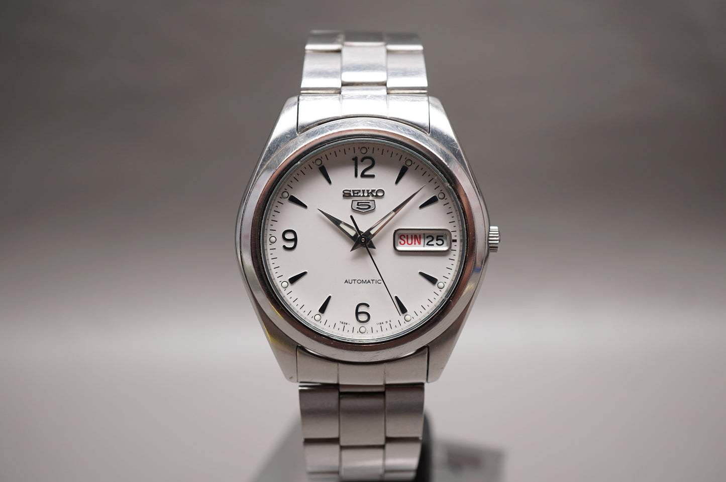 Seiko 5 Sports SNX121 White Numeral Dial 37mm Automatic Watch