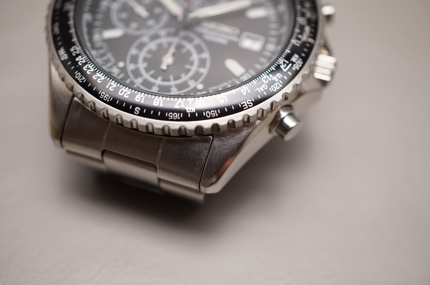 Seiko SND253P1 7T92 Flightmaster Pilot Chronograph Quartz Watch