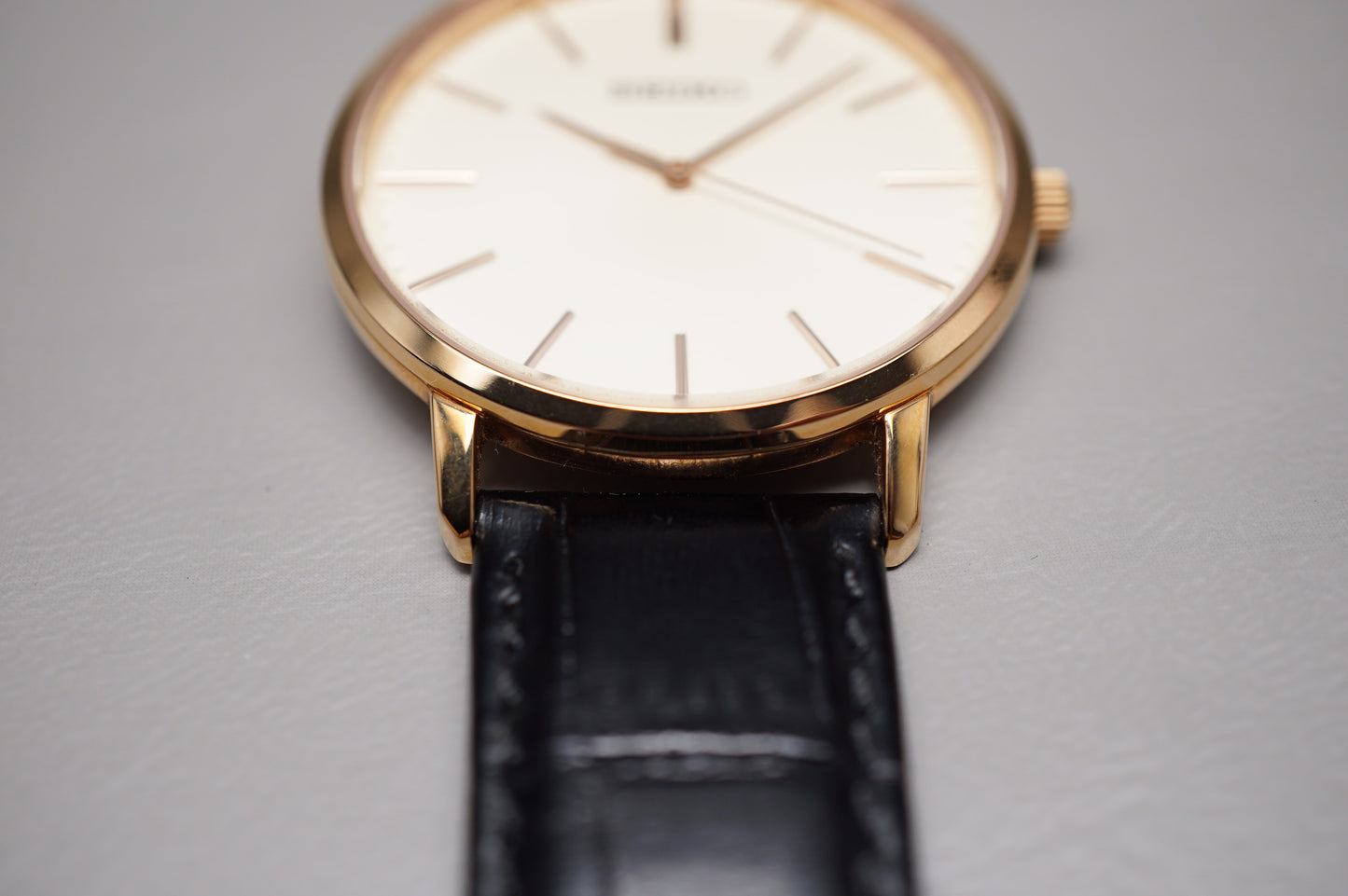 Seiko Selection SCXP076 7N01 Gold Feather Reissue JDM Quartz Watch