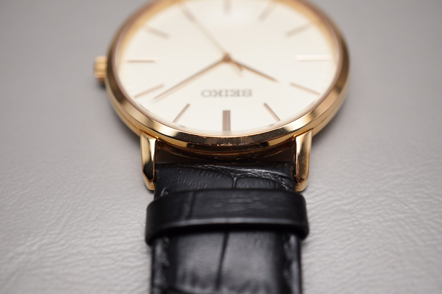 Seiko Selection SCXP076 7N01 Gold Feather Reissue JDM Quartz Watch