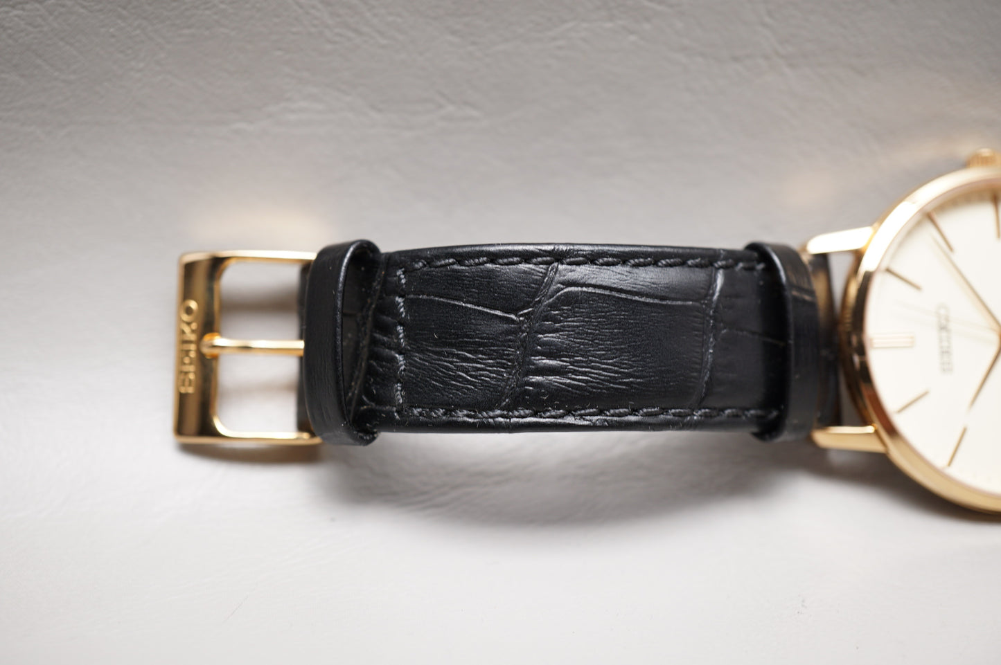 Seiko Selection SCXP076 7N01 Gold Feather Reissue JDM Quartz Watch