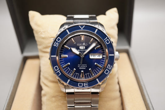 Seiko 5 Sports SNZH53J1 7S36 Fifty Five Fathoms Blue Dial Automatic Watch