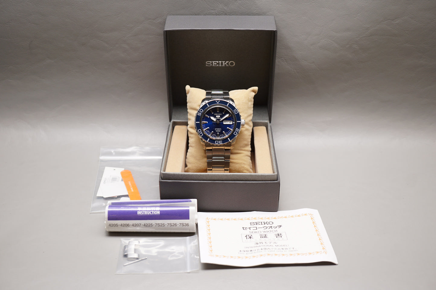 Seiko 5 Sports SNZH53J1 7S36 Fifty Five Fathoms Blue Dial Automatic Watch