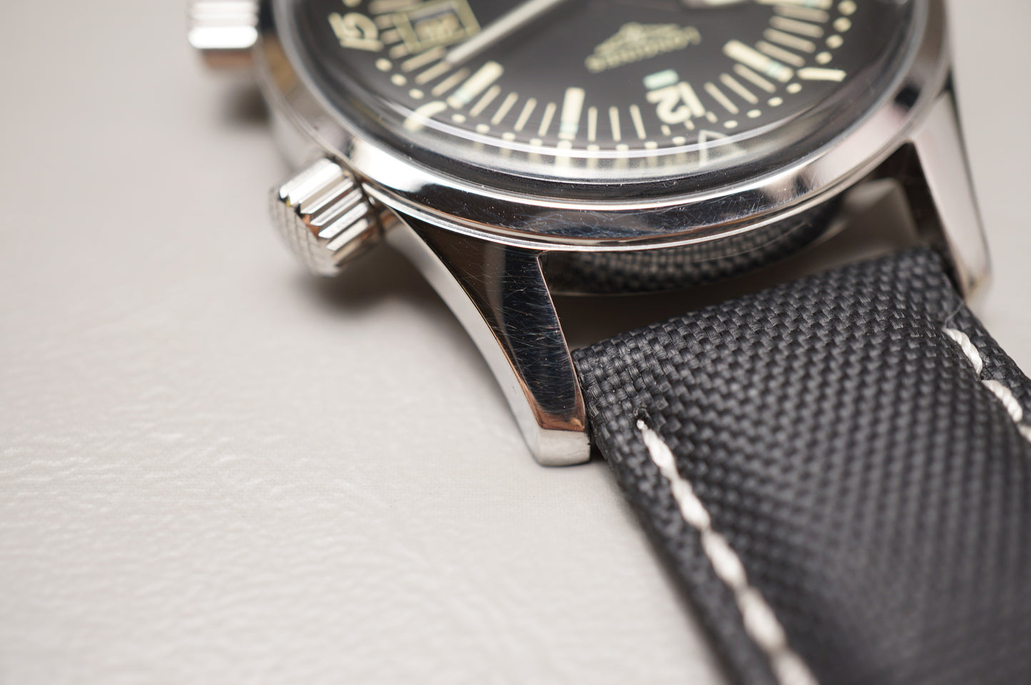Longines Heritage L3.774.4.50.0 Legend Diver Black 42Mm Automatic Swiss Watch