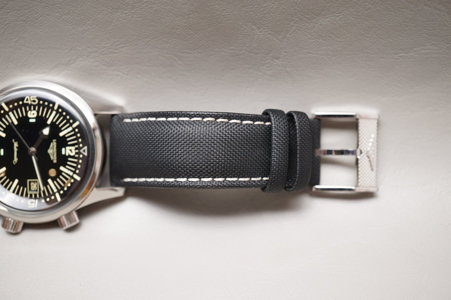 Longines Heritage L3.774.4.50.0 Legend Diver Black 42Mm Automatic Swiss Watch