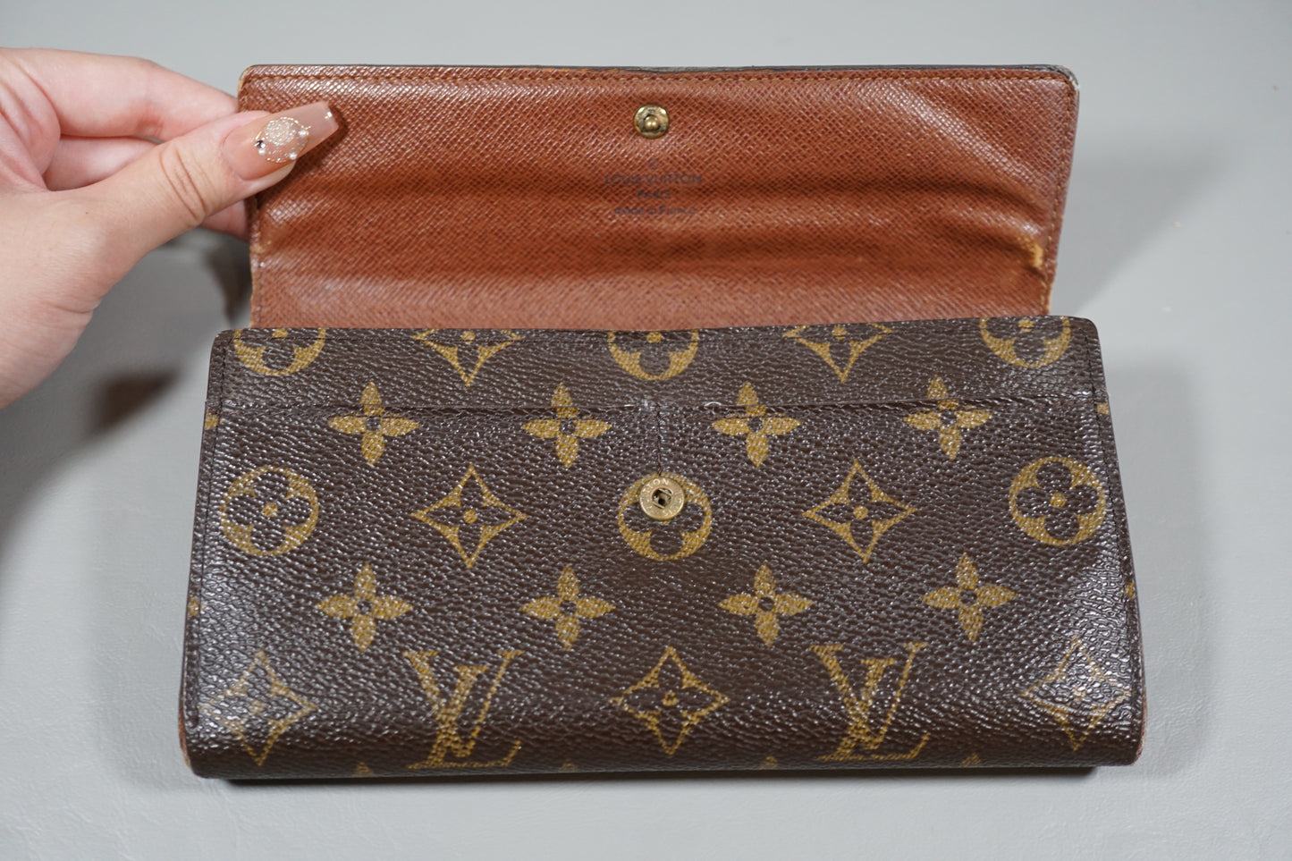 Louis Vuitton M61726 Monogram Pochette Porte Monnaie Credit Long Wallet