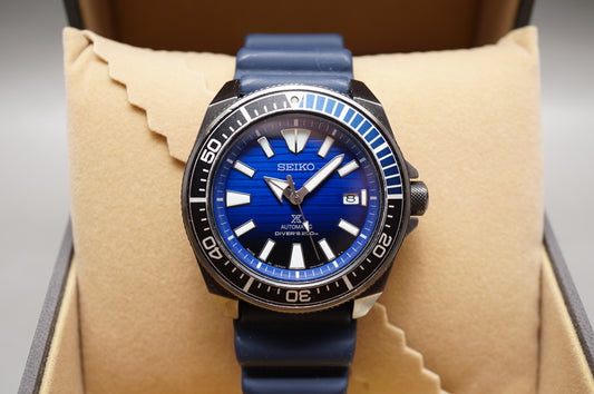 Seiko Prospex SBDY025 4R35 Save The Ocean Blue Dial Samurai Automatic Watch