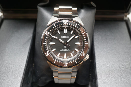 Seiko Prospex SBDC039 6R15 Black Dial Transocean Divers Automatic Watch