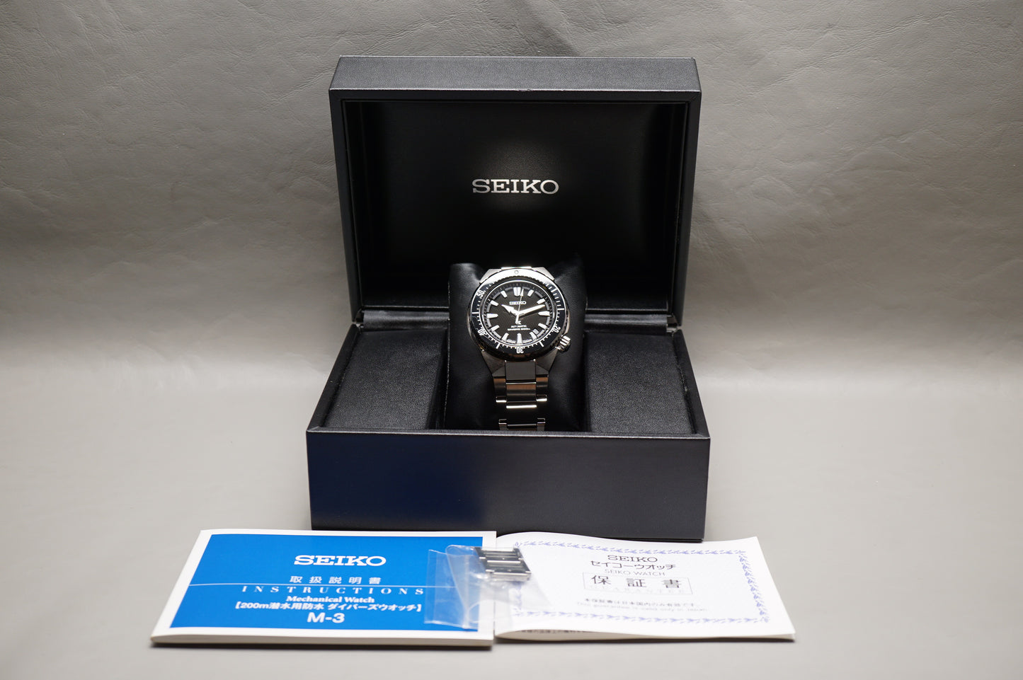 Seiko Prospex SBDC039 6R15 Black Dial Transocean Divers Automatic Watch