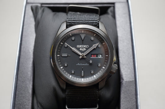 Seiko 5 Sports SBSA059 4R36 Blacked Out Street Style JDM Automatic Watch