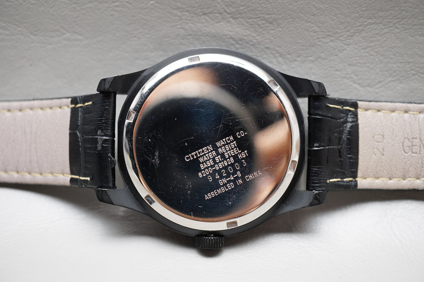Vintage Citizen Oxy 8200-S81926 Black Dial Field Style Automatic Watch