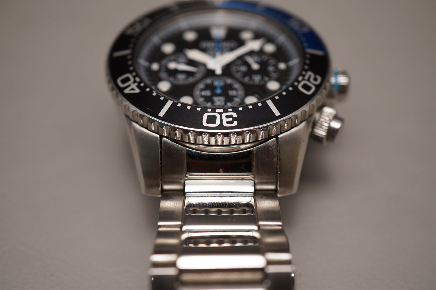 Seiko Prospex SSC781P1 V175 Black Divers 200M Solar Quartz Chronograph Watch
